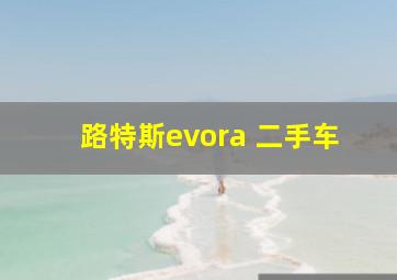 路特斯evora 二手车